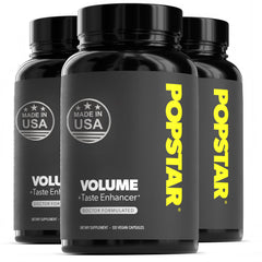 POPSTAR Labs semen volume bottle – convenient daily wellness support.
