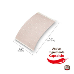 POROUS-CAPSICUM-PLASTER capsaicin-0-25-percent detail shows active ingredient for external use