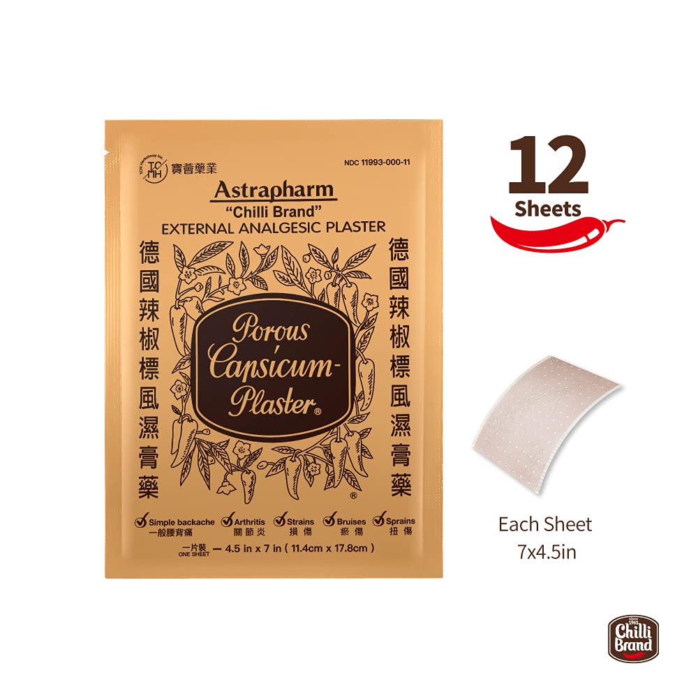 POROUS-CAPSICUM-PLASTER large heat patch soothing back pain with lasting warmth