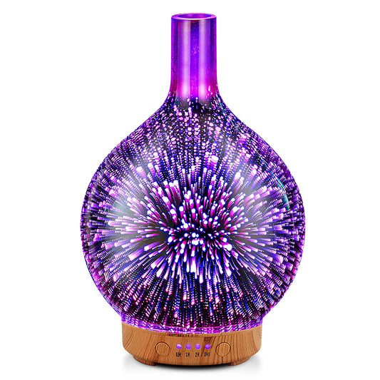 Porseme 3D glass diffuser with firework effect creates a calming ambiance at home.