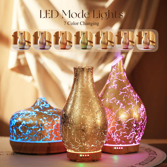 Porseme 3D glass exterior diffuser adds luxurious room ambiance