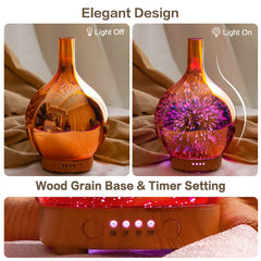 Porseme diffuser doubles as a soft night light for evenings.