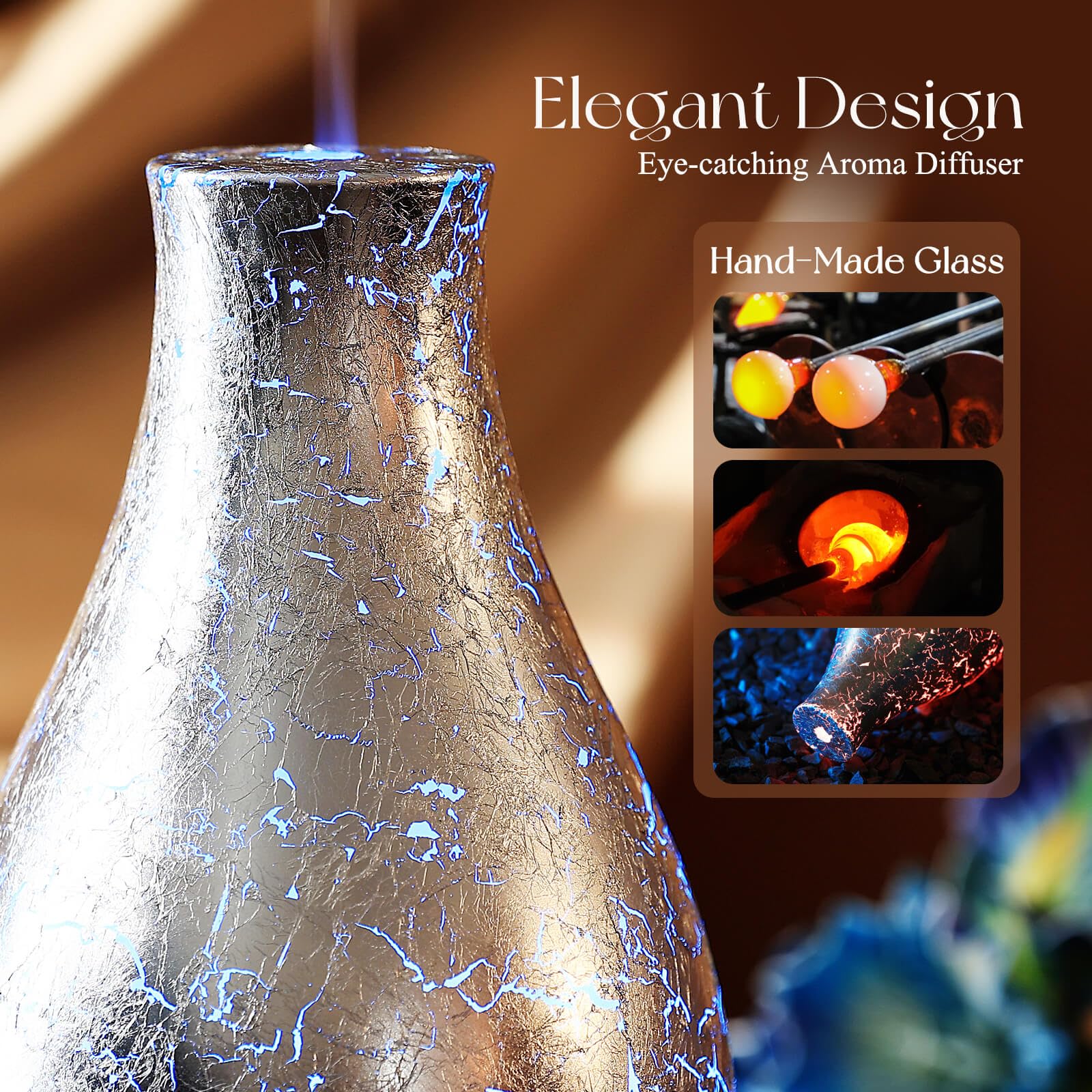 Porseme ultrasonic diffusion creates fine mist for balanced fragrance distribution