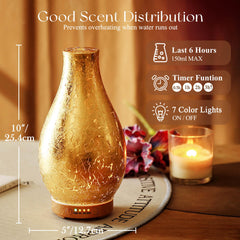Porseme diffuser with 7 LED colors offers customizable mood lighting