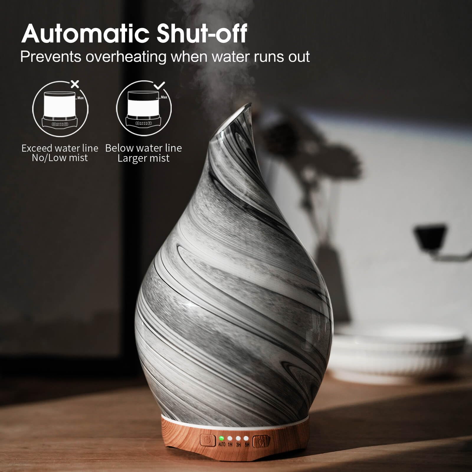 Porseme waterless auto-off safety feature protects during sleep
