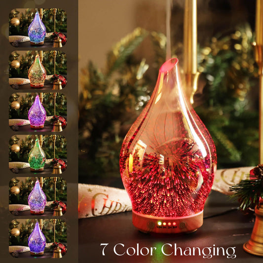 Porseme wood grain base diffuser complements decor while emitting soft mist for calm spaces.