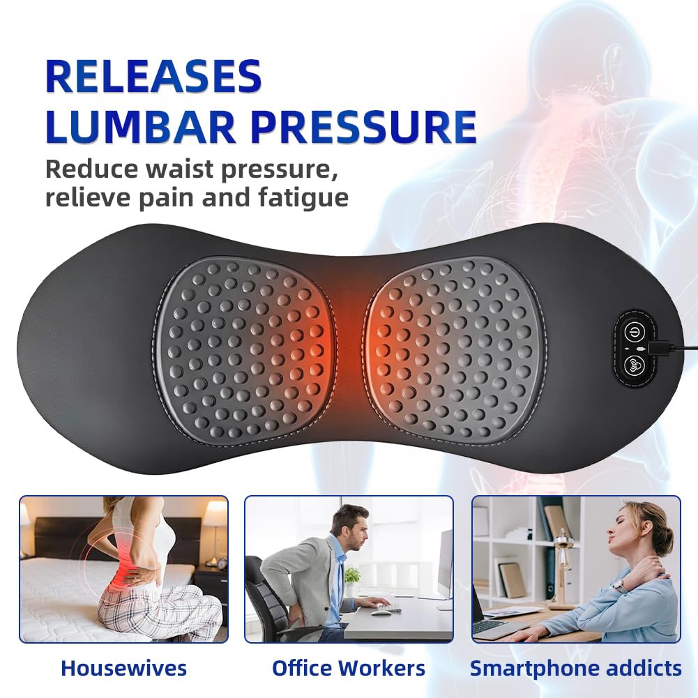 Porston lumbar support pillow provides ergonomic lower-back comfort