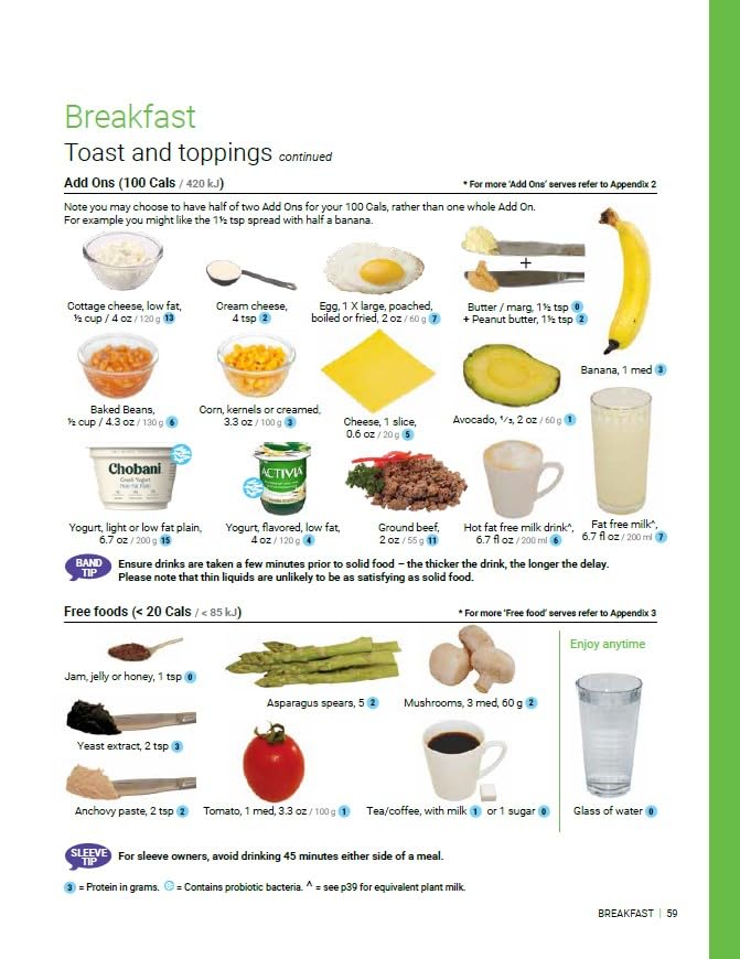 Portion Perfection measuring bowls help track realistic portions after surgery.