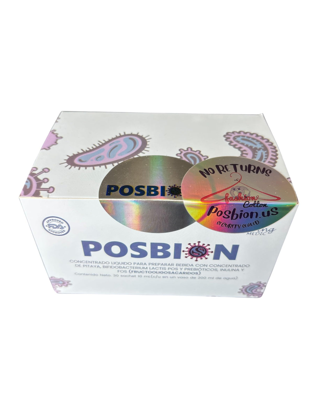 POSBION BPL1 bottle front view for daily gut balance support.