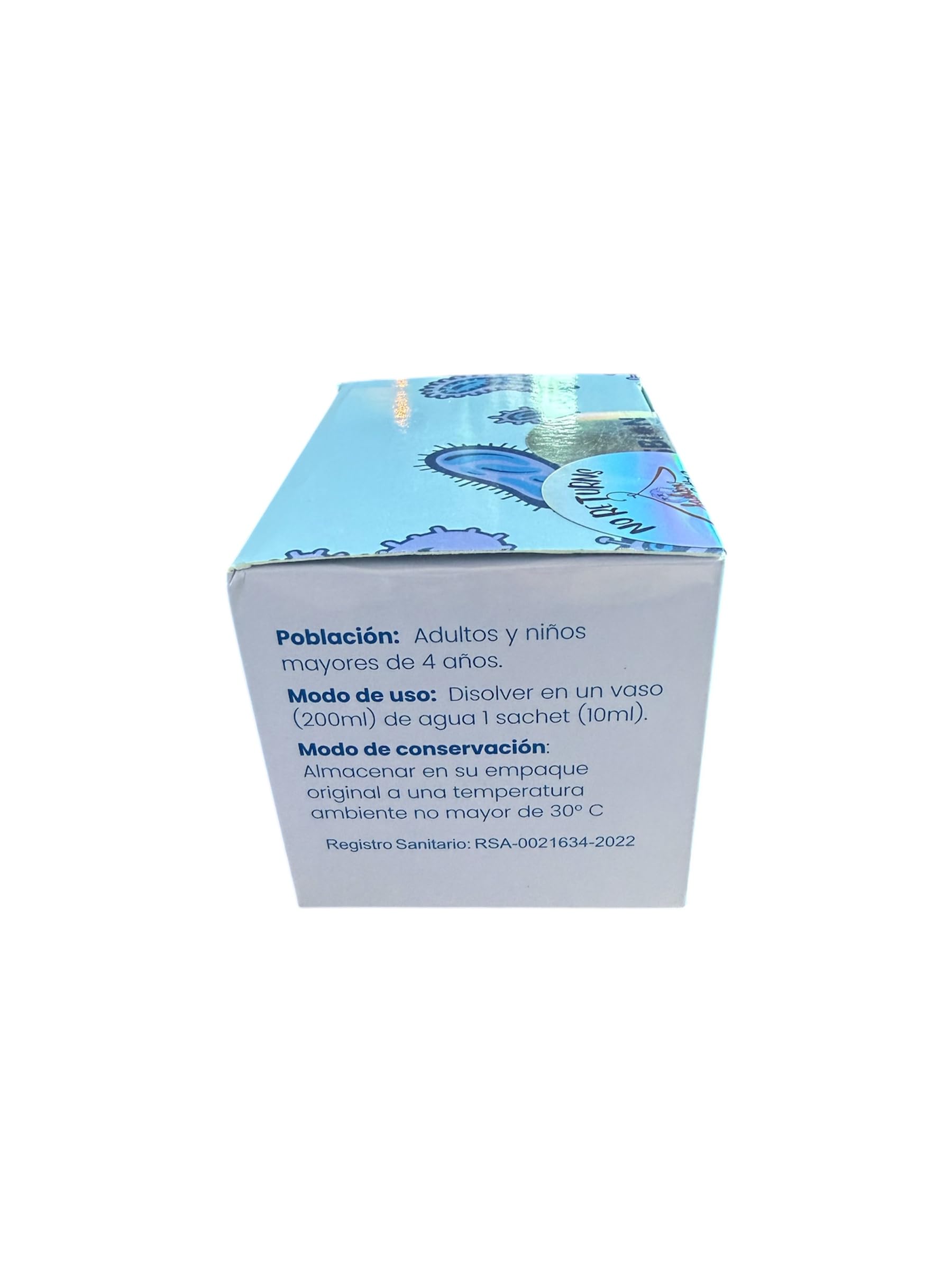 Close-up label detail highlighting gut-friendly ingredients.