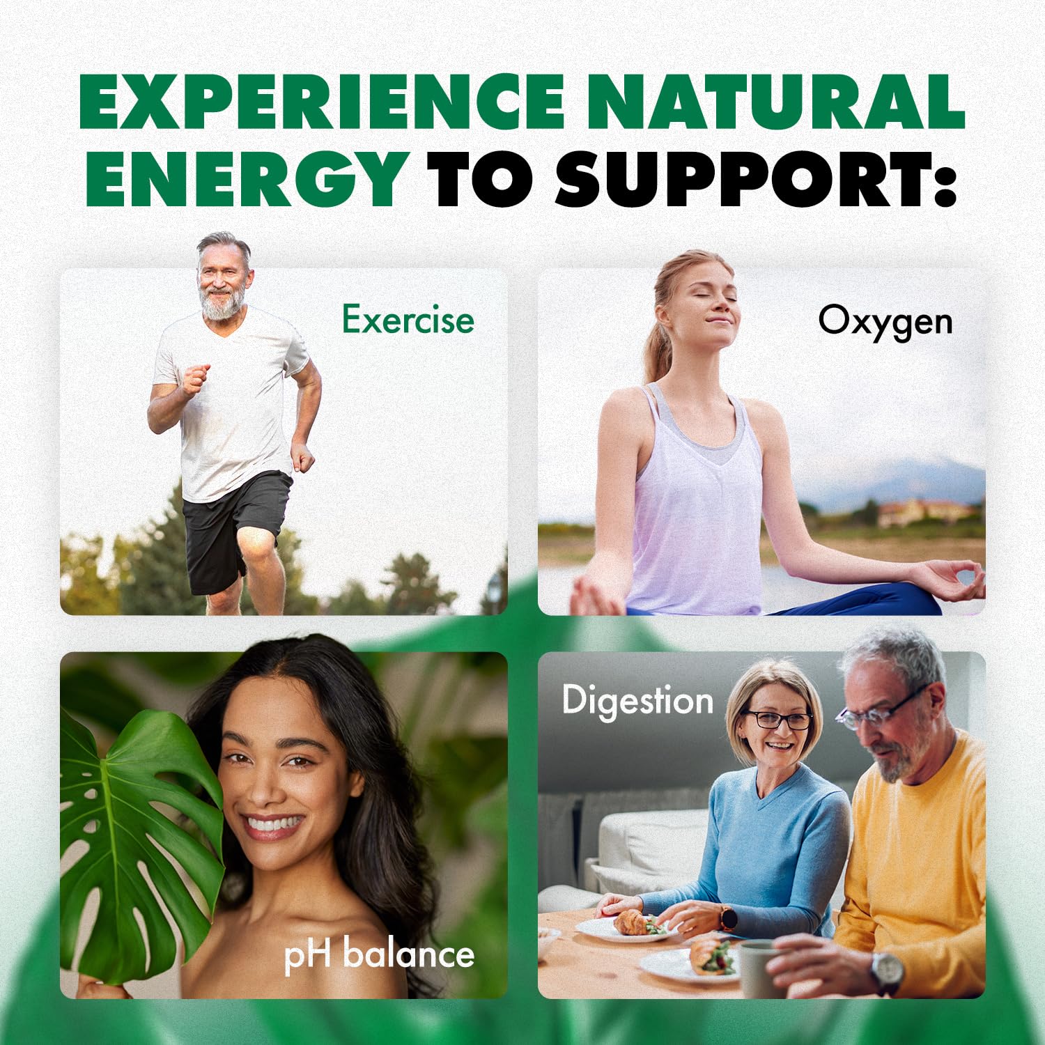 Active morning scene featuring Cell Power Drops for an energy-friendly routine.