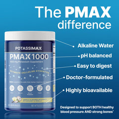 PMAX1000 vegan and gluten-free formula, suitable for sensitive diets.