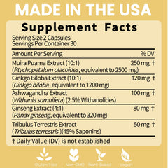 Potency Wood bottle in USA setting highlights quality, safety, and global botanicals.