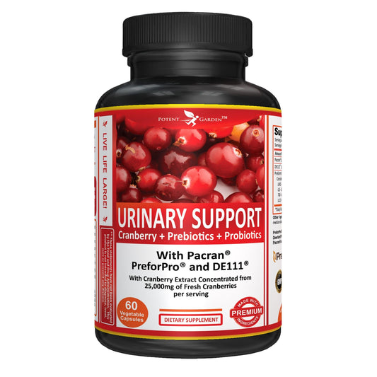 Potent Garden Urinary Support bottle front for daily urinary health routine