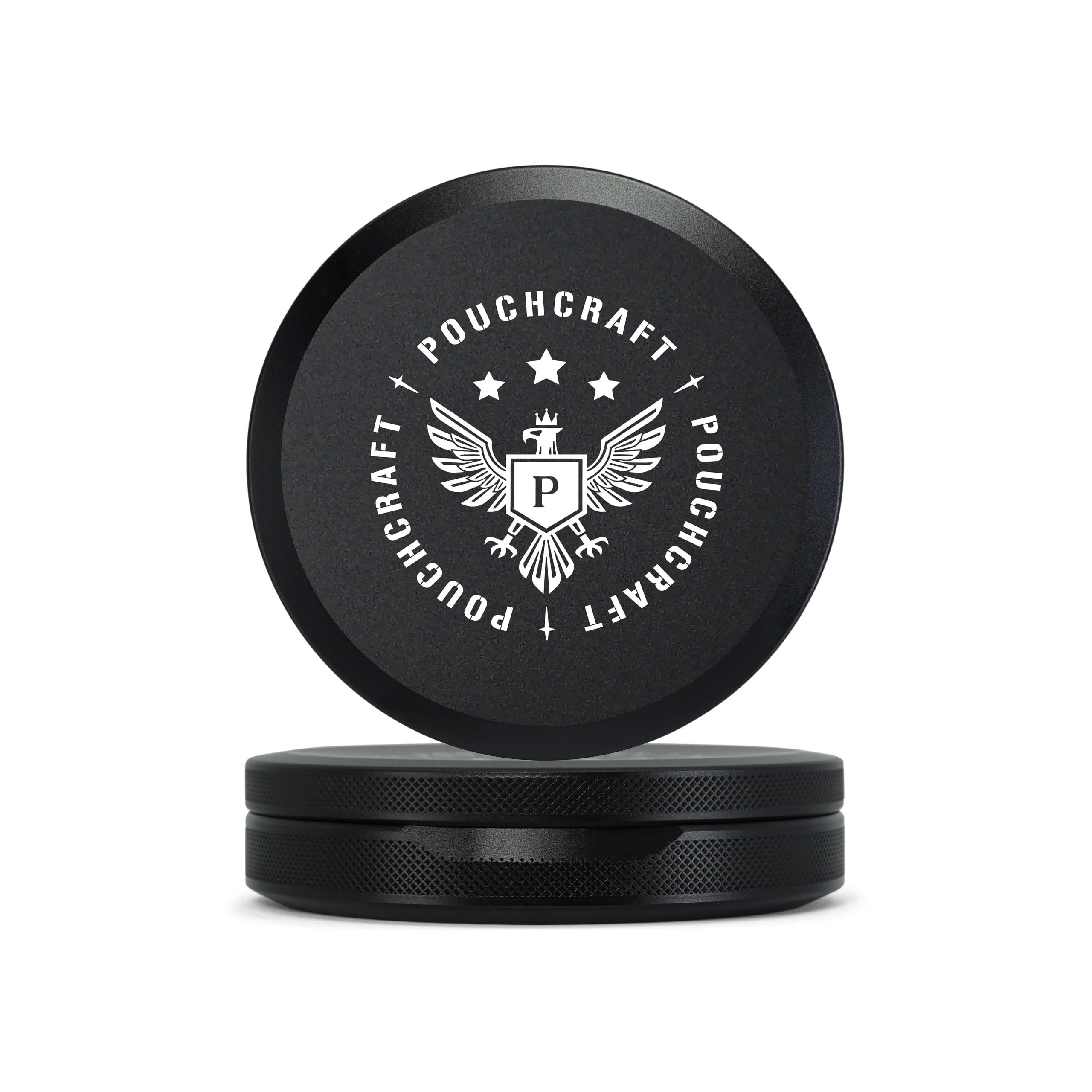 PouchCraft laser engraving detail highlighting premium branding and durability.