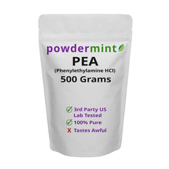 Powdermint Phenylethylamine 500g bag for daily use, convenient powder form.