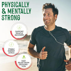 PowderVitamin Electrolytes Plus 100-serving pouch on a table