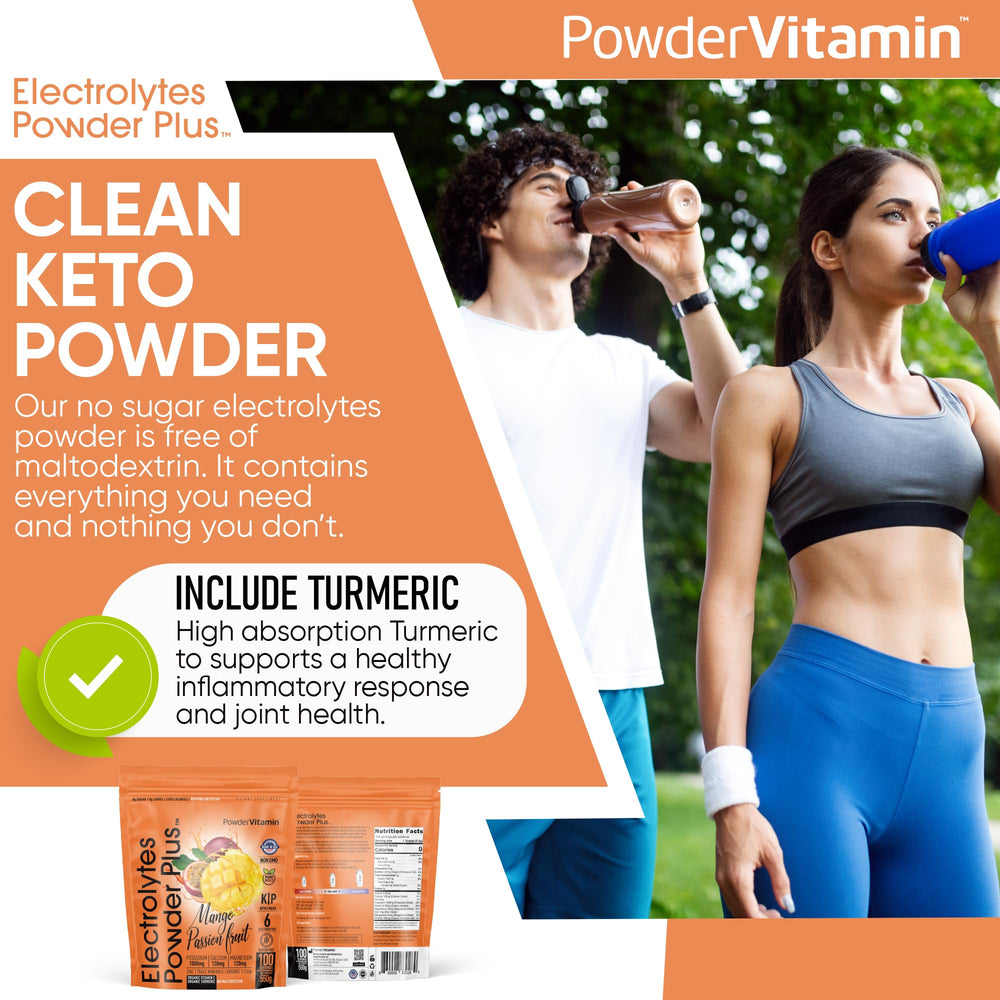 PowderVitamin Electrolytes keto-friendly formulation for active lifestyles.