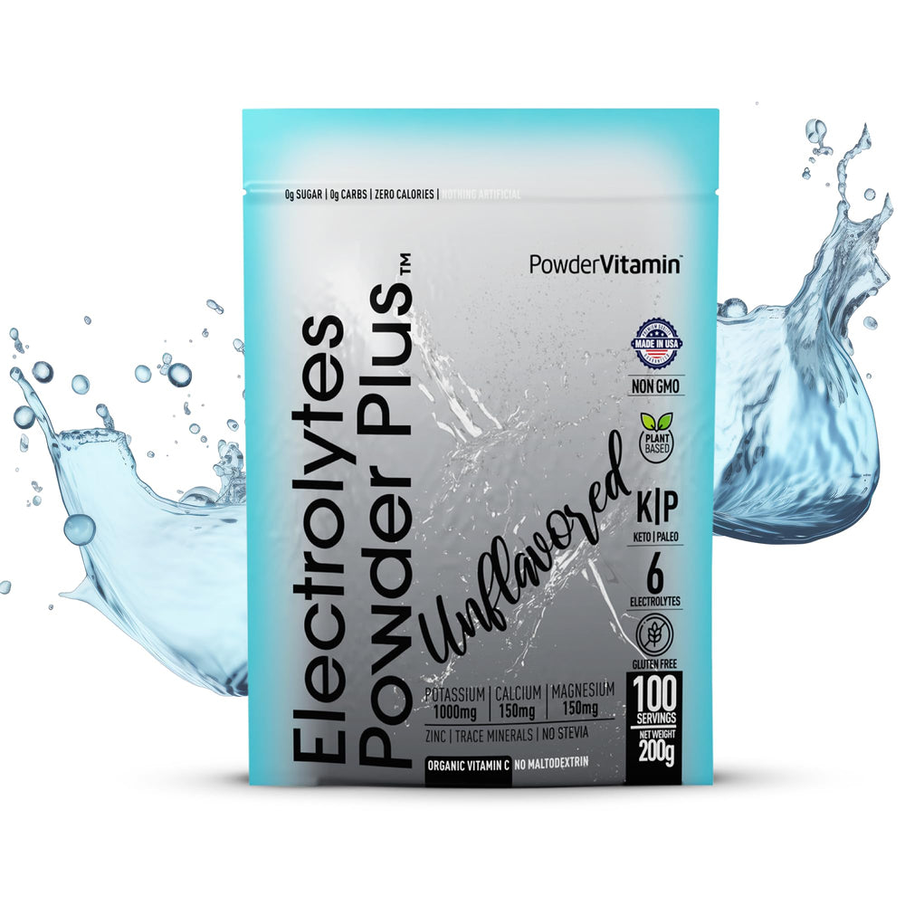 PowderVitamin pink Himalayan salt adds minerals for balanced hydration.