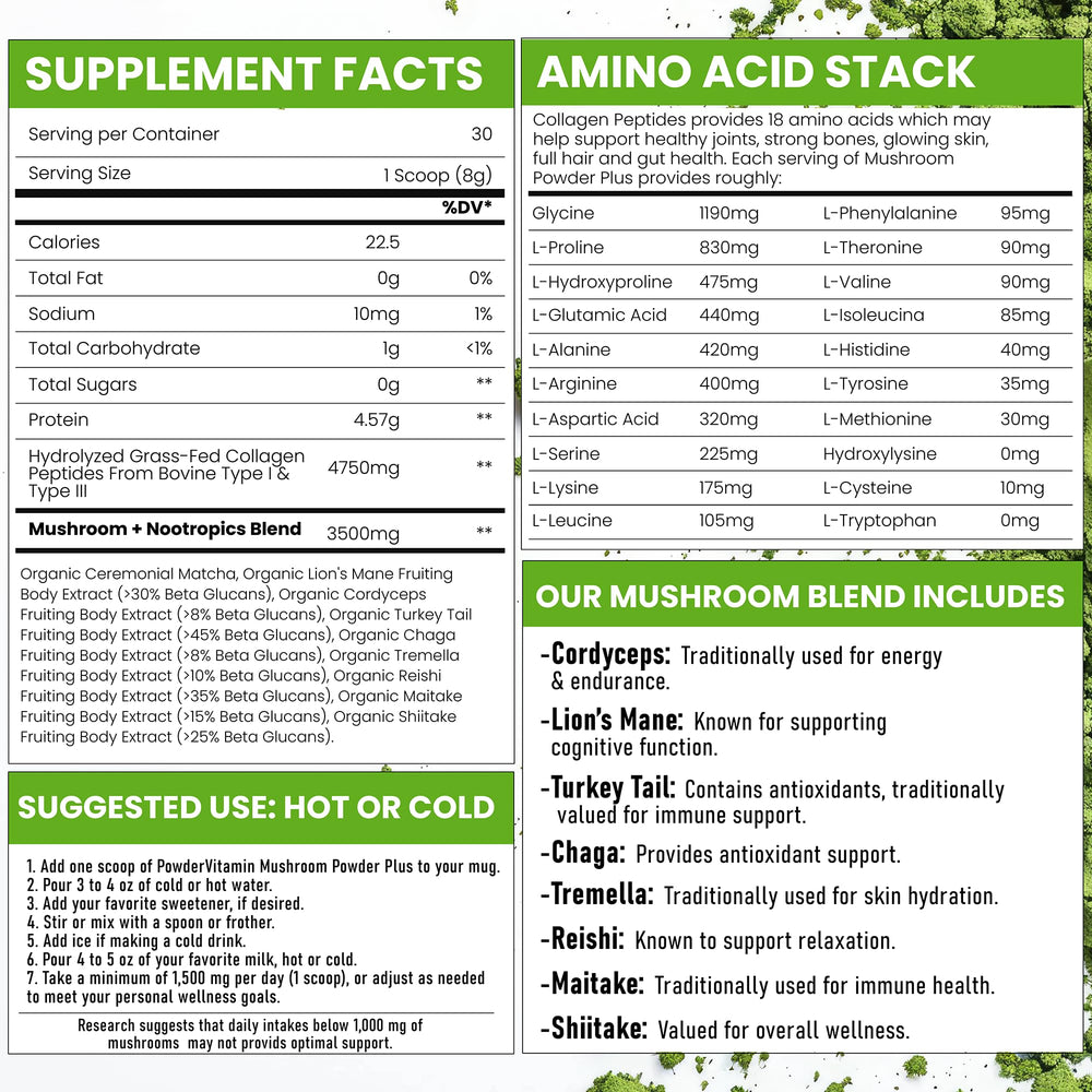 PowderVitamin serving scoop highlights convenient daily serving routine.