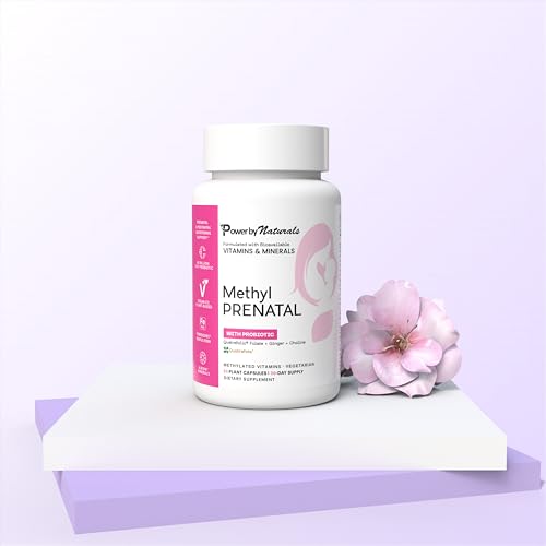 Power By Naturals Methyl Prenatal gut health graphic illustrating digestive balance.