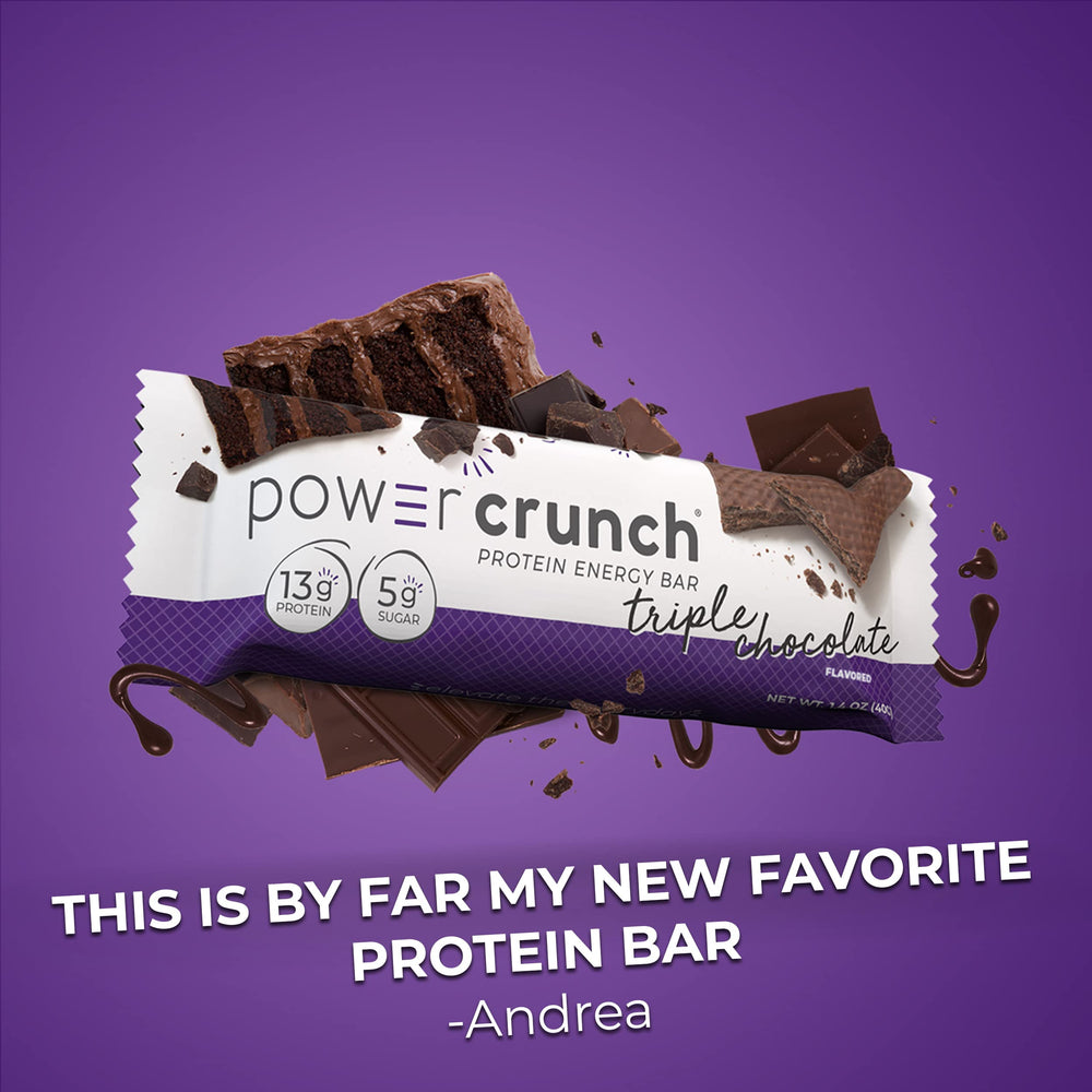 Power Crunch French Vanilla Creme bar with smooth flavor for breakfast or snack