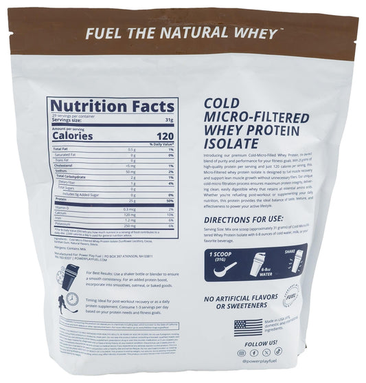 POWER PLAY FUEL chocolate shake pour showing silky texture ideal for post-workout fueling