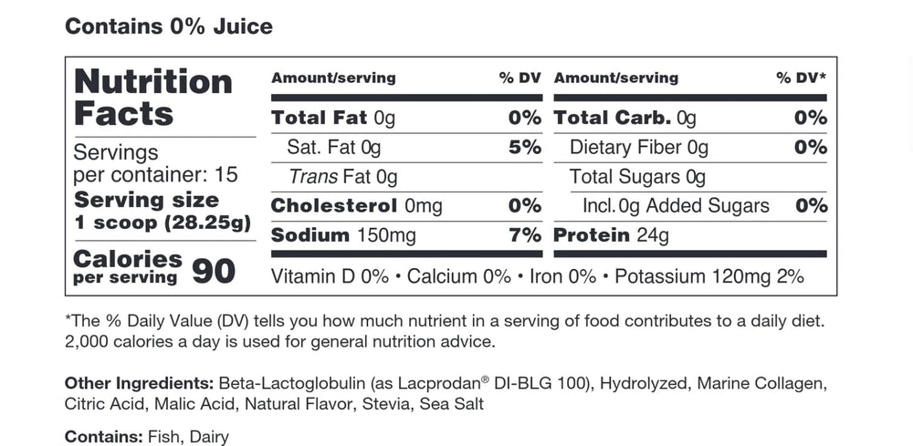 Power Play Fuel Clear Protein scoop with label for quick daily use.
