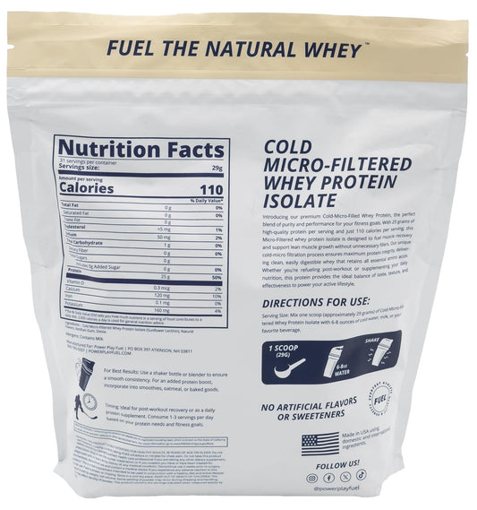 POWER PLAY FUEL close-up of cold micro-filtered process showing purity and absorption.