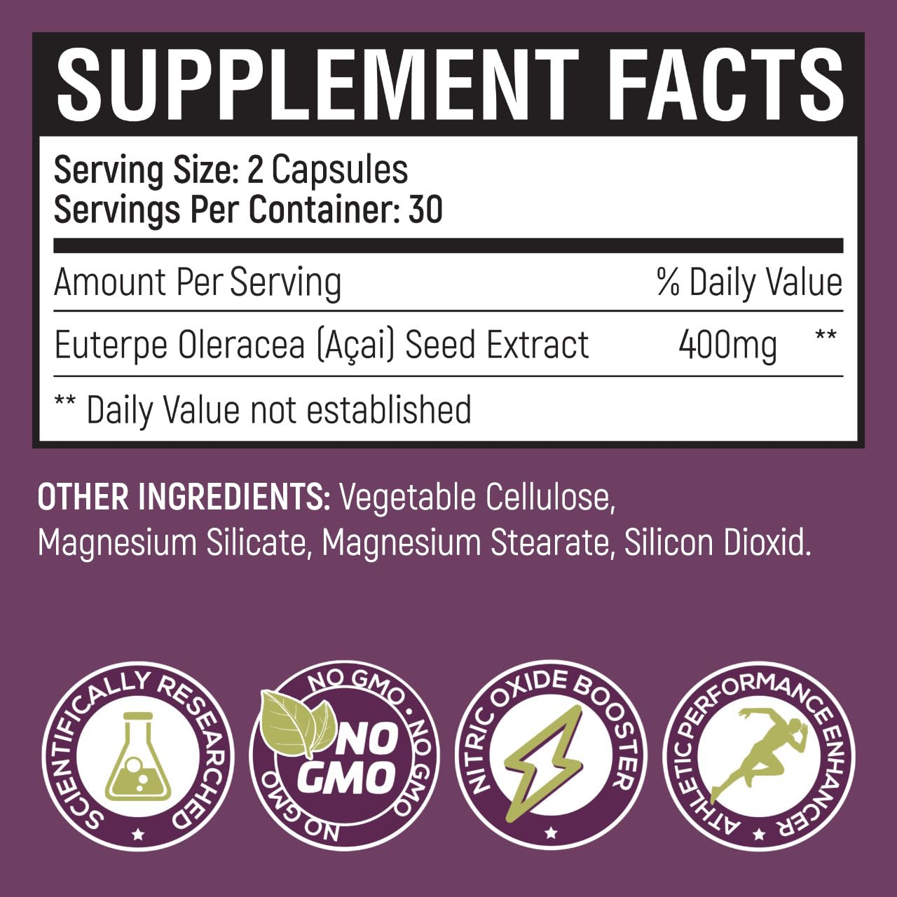 Power Seed Acai packaging highlights convenient twice-daily use.