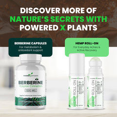 POWERED X PLANTS stir-in in glass with spoon demonstrates versatile mixing options.