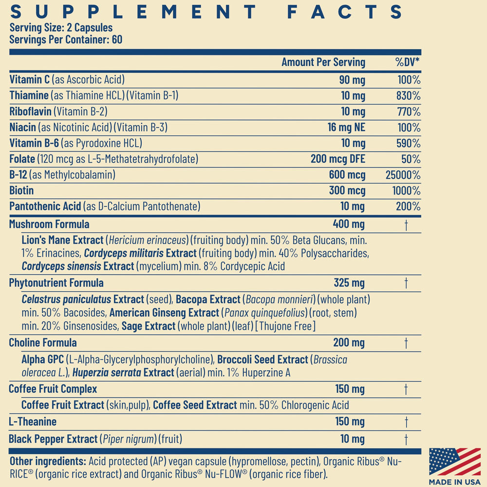 PPO Lab Brain-fx American ginseng icon conveying calm energy and focus.