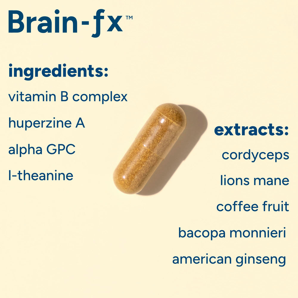PPO Lab Brain-fx lion mane mushroom illustration signaling brain connectivity support.