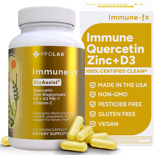 PPO Lab Immune-fx bottle front supports daily immune function