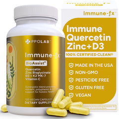 PPO Lab Immune-fx bottle front supports daily immune function