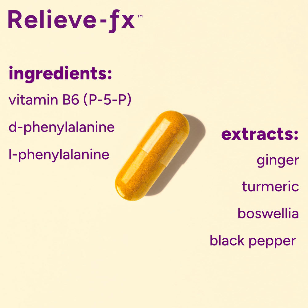 PPO Lab Relieve-fx DLPA boswellia focus highlights anti-inflammatory ingredients