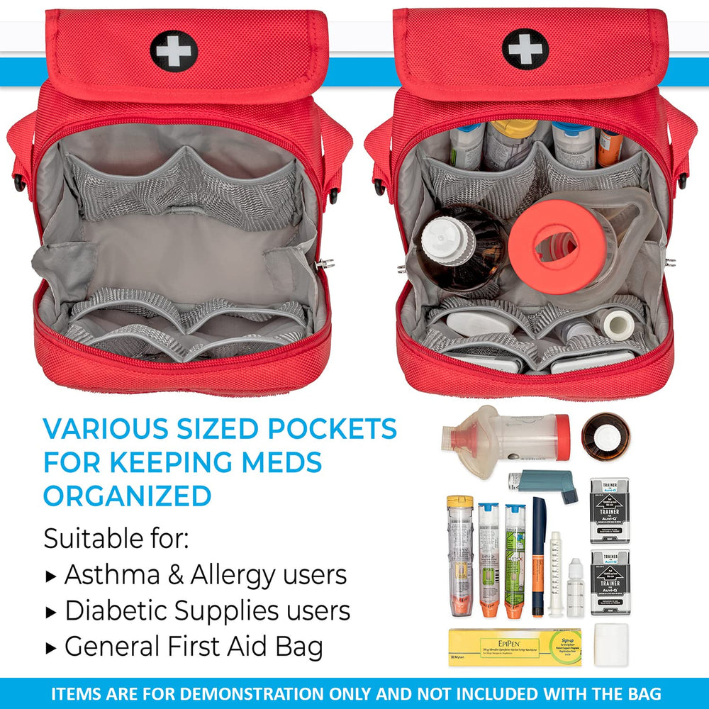 PRAC MEDIC BAGS insulated foam protects meds during transit.