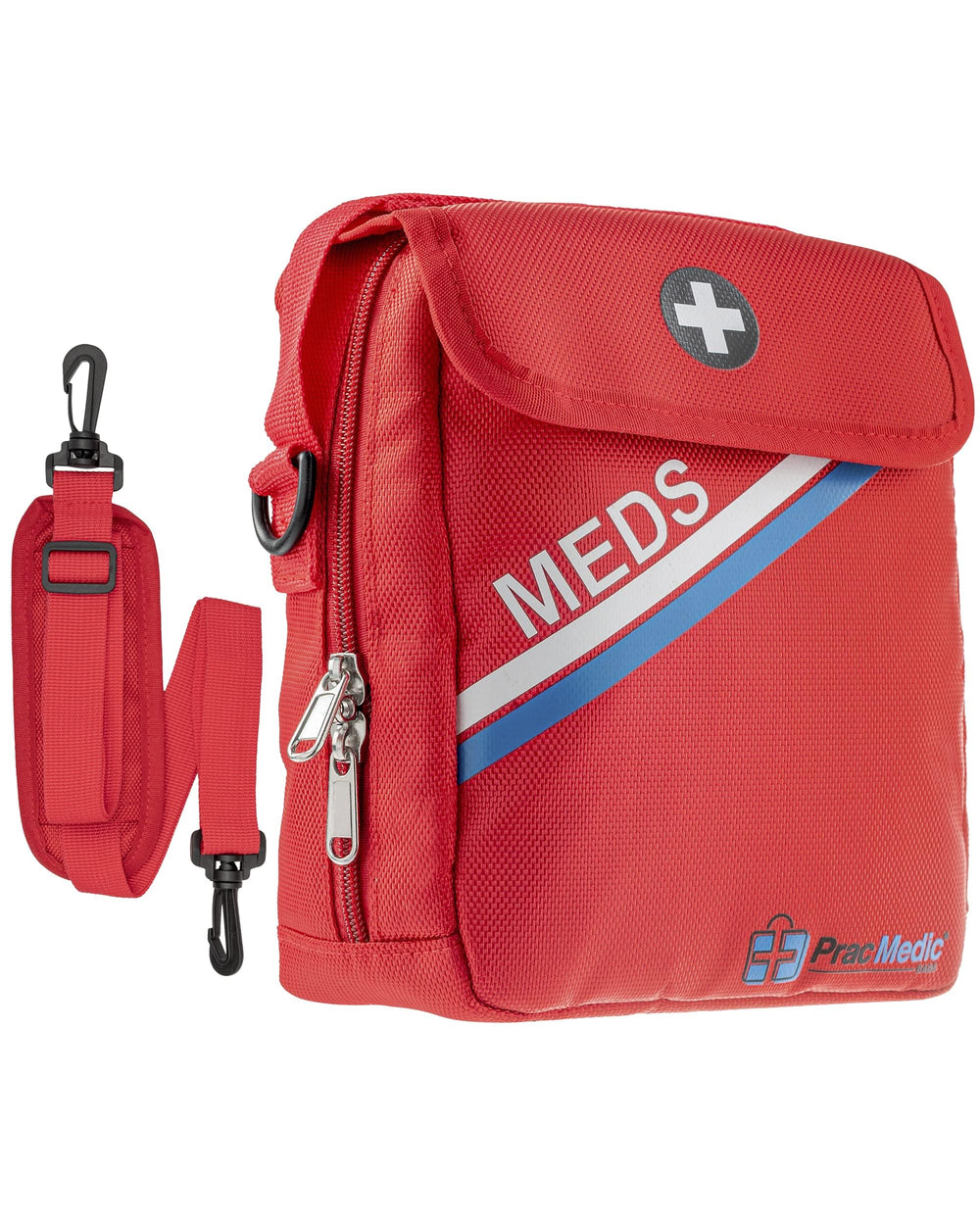 PRAC MEDIC BAGS travel bag with secure zippers for safe medication storage.