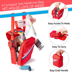 PRAC MEDIC BAGS versatile use as diabetes or asthma travel bag.