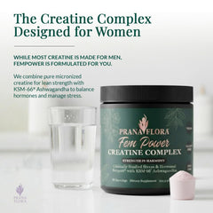 Prana Flora FemPower with KSM-66 Ashwagandha for stress resilience.