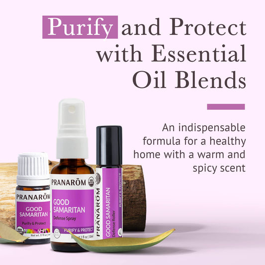 Pranarom Good Samaritan diffuser setup releasing a fresh aroma.