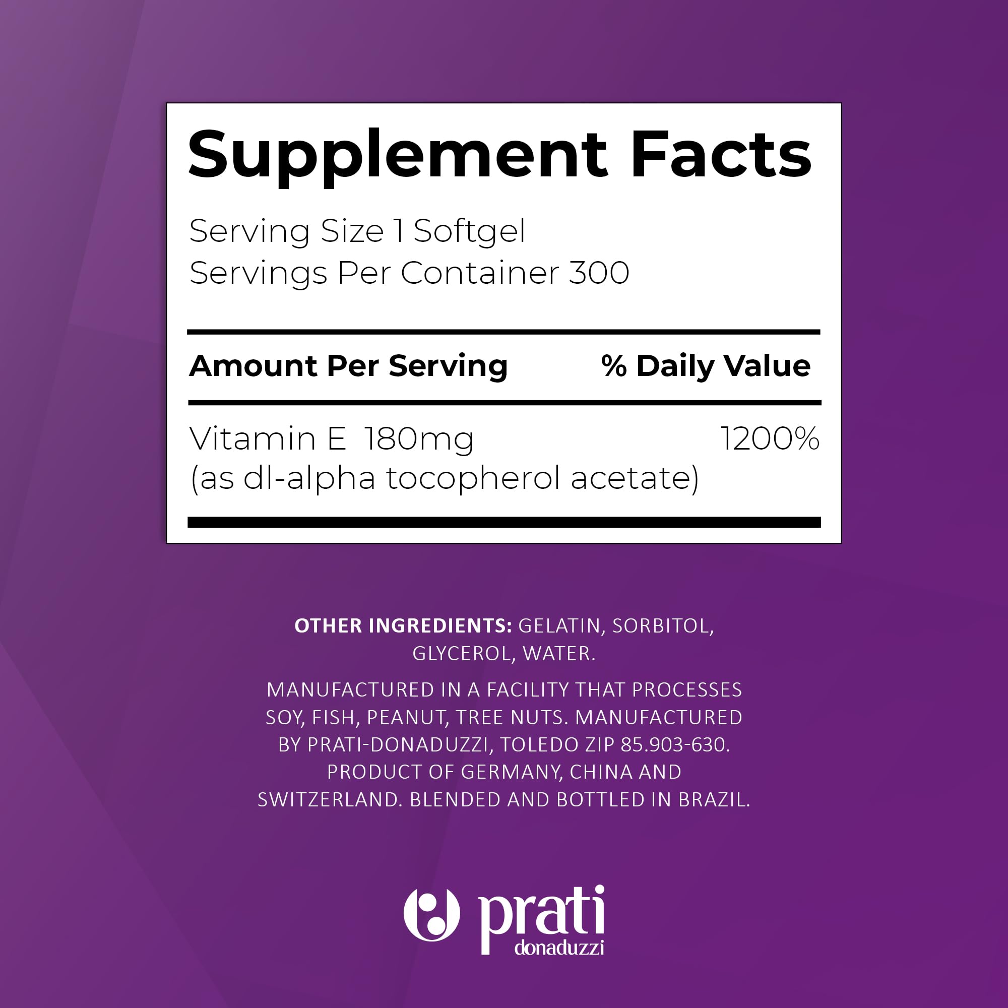 Prati Donaduzzi Vitamin E 400 IU bottle in morning routine setting.