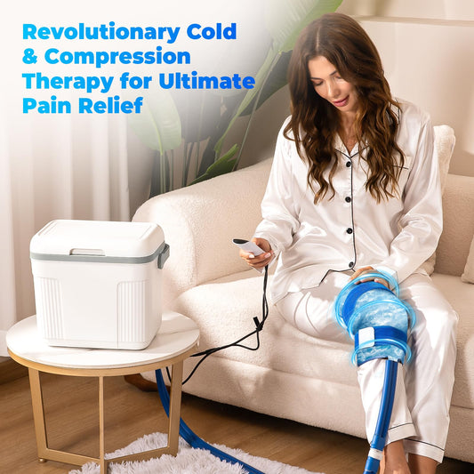 Pravoluxmax ice-therapy pad close-up for versatile joint relief.