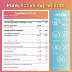 Pre-DX vitamin B-complex highlight for broad nutritional support