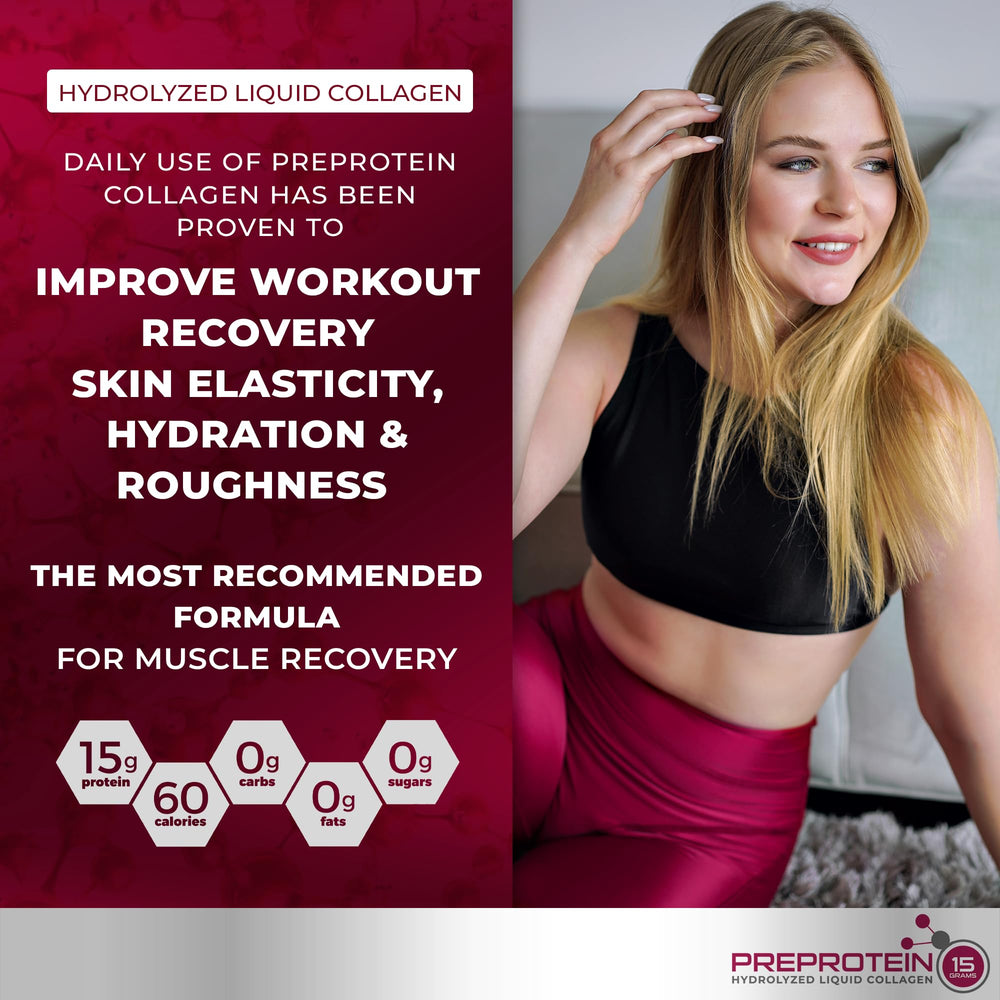 Pre-Protein bariatric-friendly liquid showcased for rapid absorption after surgery.