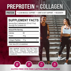 Pre-Protein drink-straight-or-mix image showing versatile mixing options.