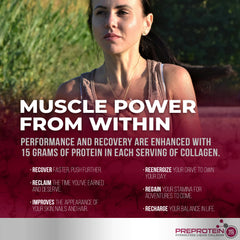Pre-Protein no-refrigeration-needed bottle ideal for travel and busy days.