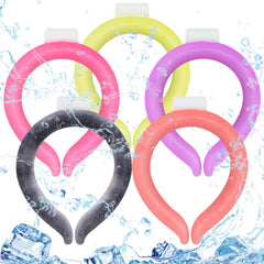 Preboun pink neck cooling tube for outdoor cooling relief