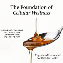 Pour view of Precision Nutrients phospholipid complex for convenient daily cognitive support.