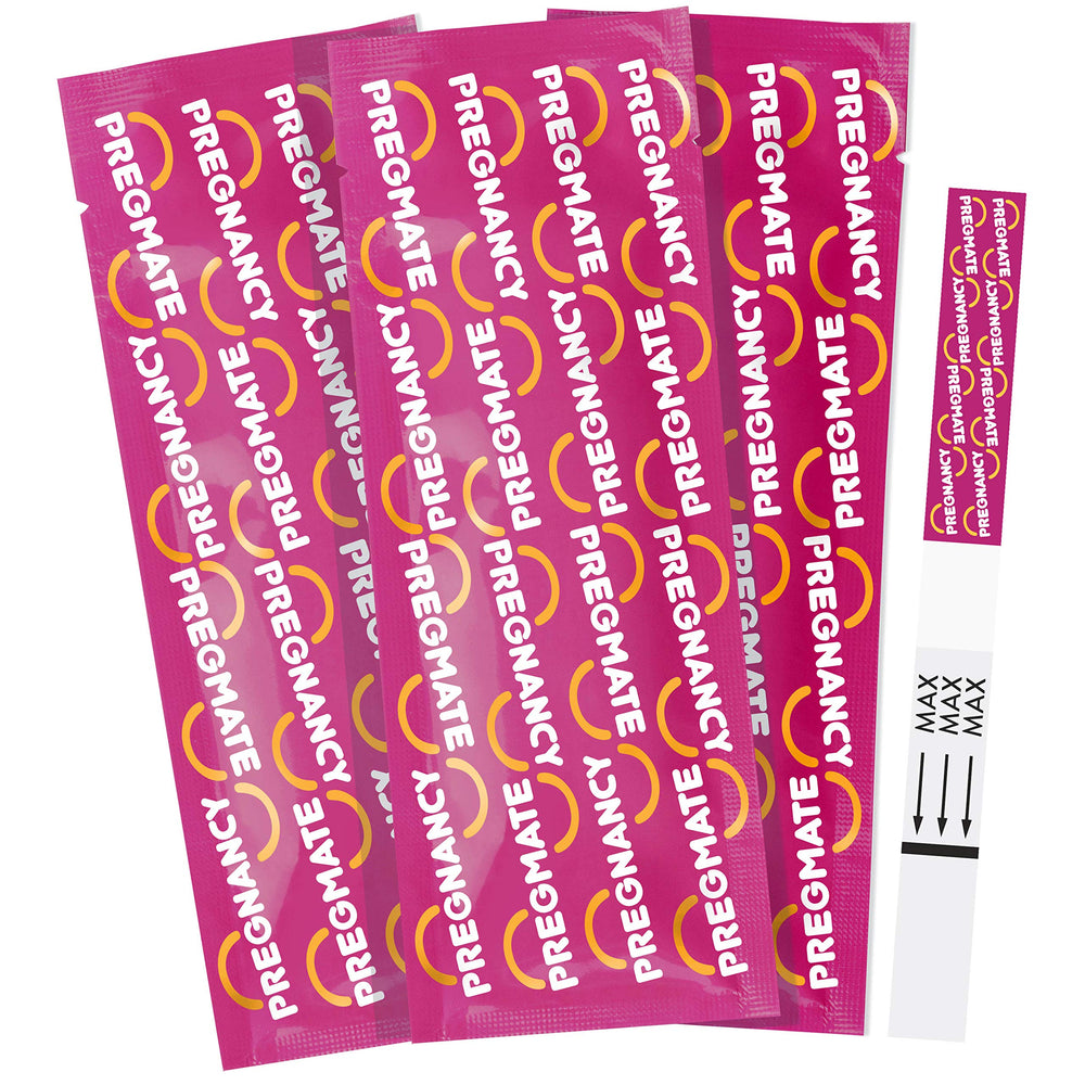 PREGMATE strips result window demonstrates easy-to-read outcomes.